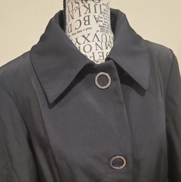 Anne Klein Women's Size M. Black Coat polished work career casual everyday - Picture 3 of 12
